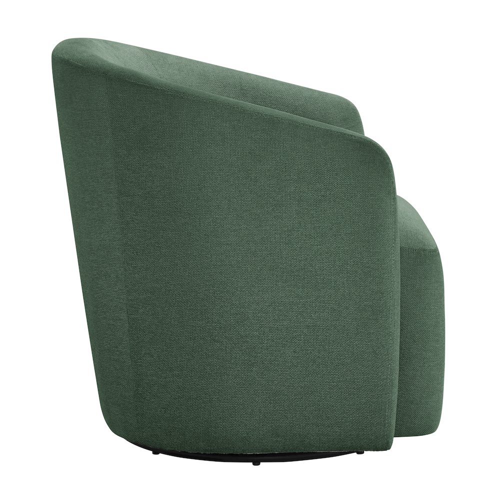 Amhurst Green Swivel Barrel Chair. Picture 10
