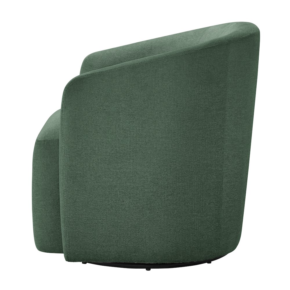 Amhurst Green Swivel Barrel Chair. Picture 13