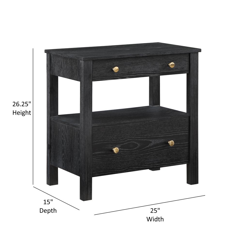 Delano 2 Drawer Nightstand. Picture 12