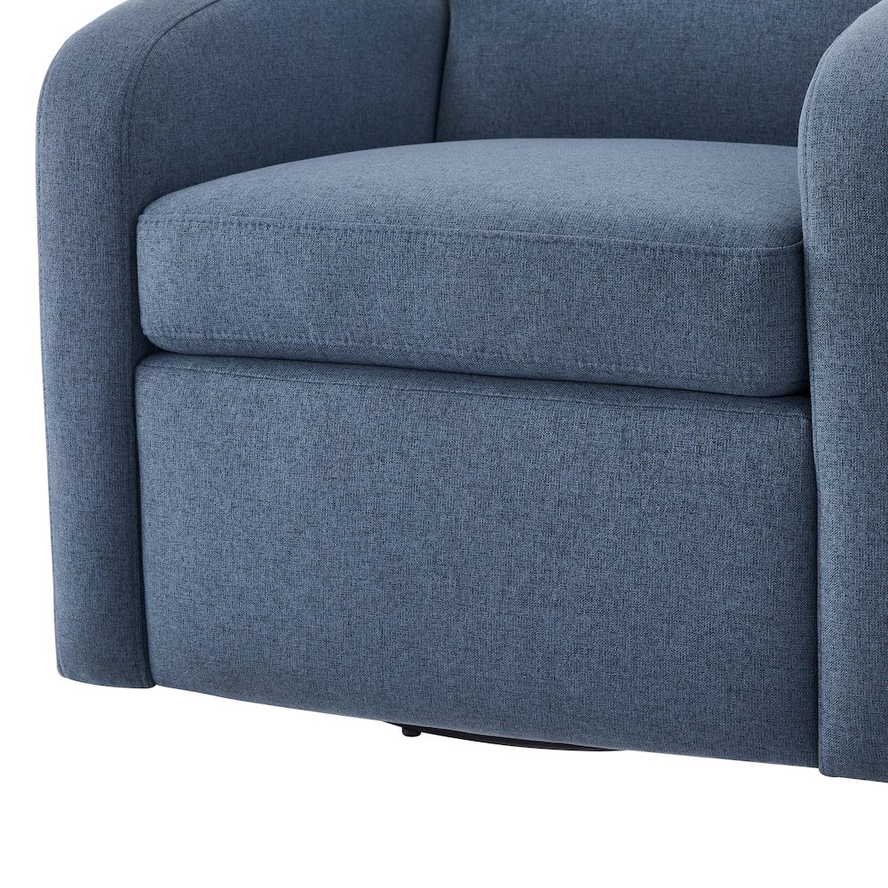 Elkhart Blue Swivel Chair. Picture 3