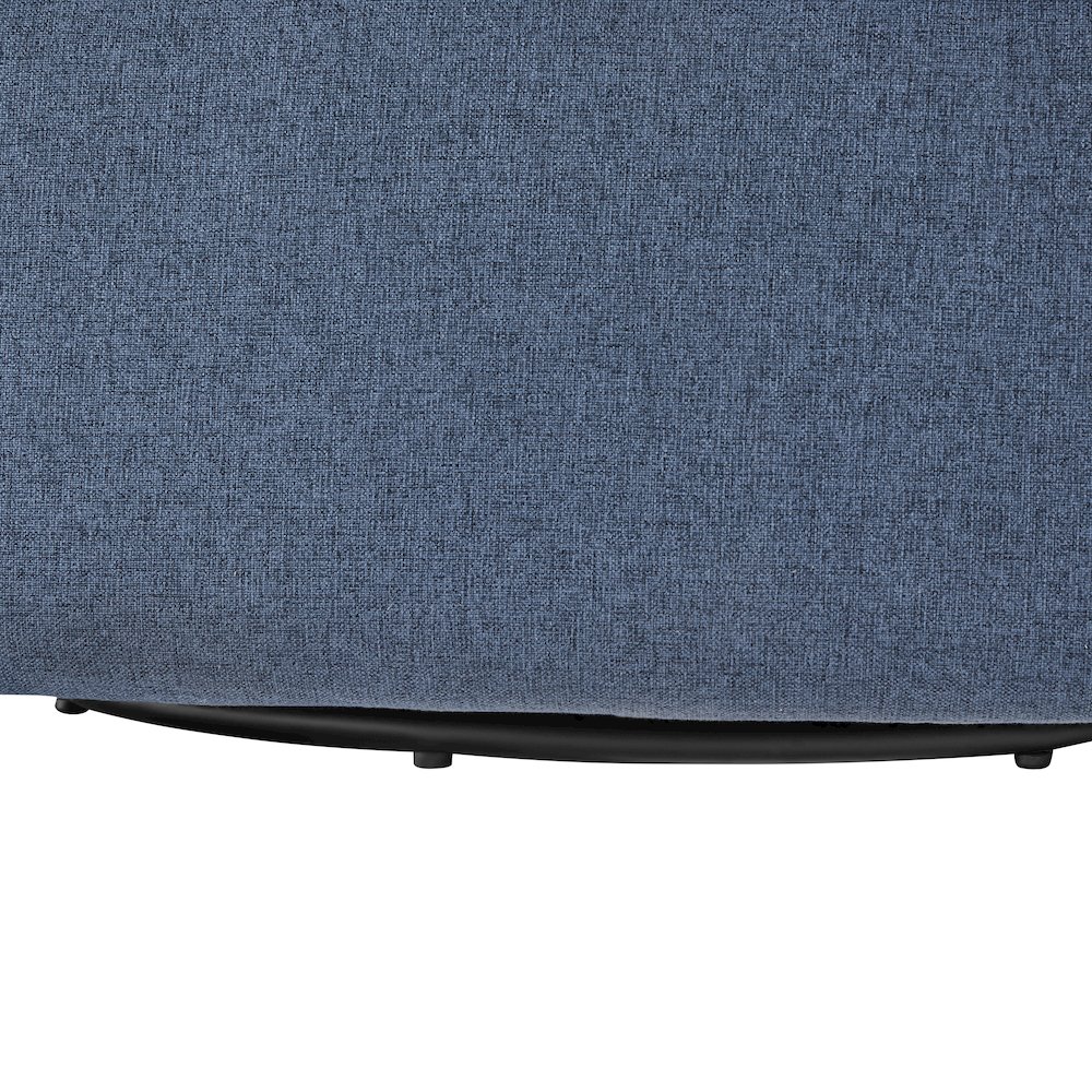 Elkhart Blue Swivel Chair. Picture 4