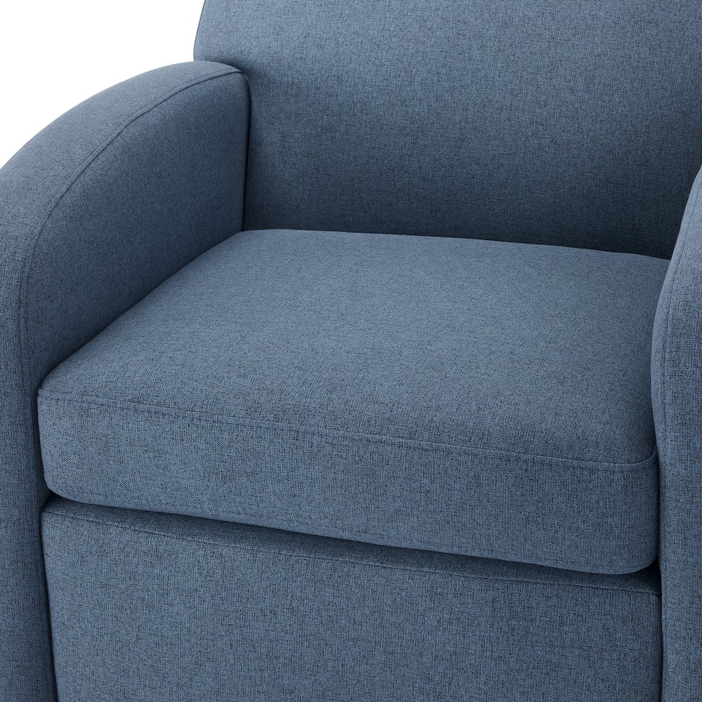 Elkhart Blue Swivel Chair. Picture 5