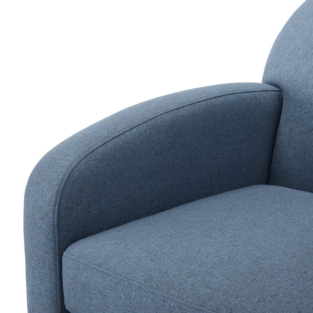 Elkhart Blue Swivel Chair. Picture 7