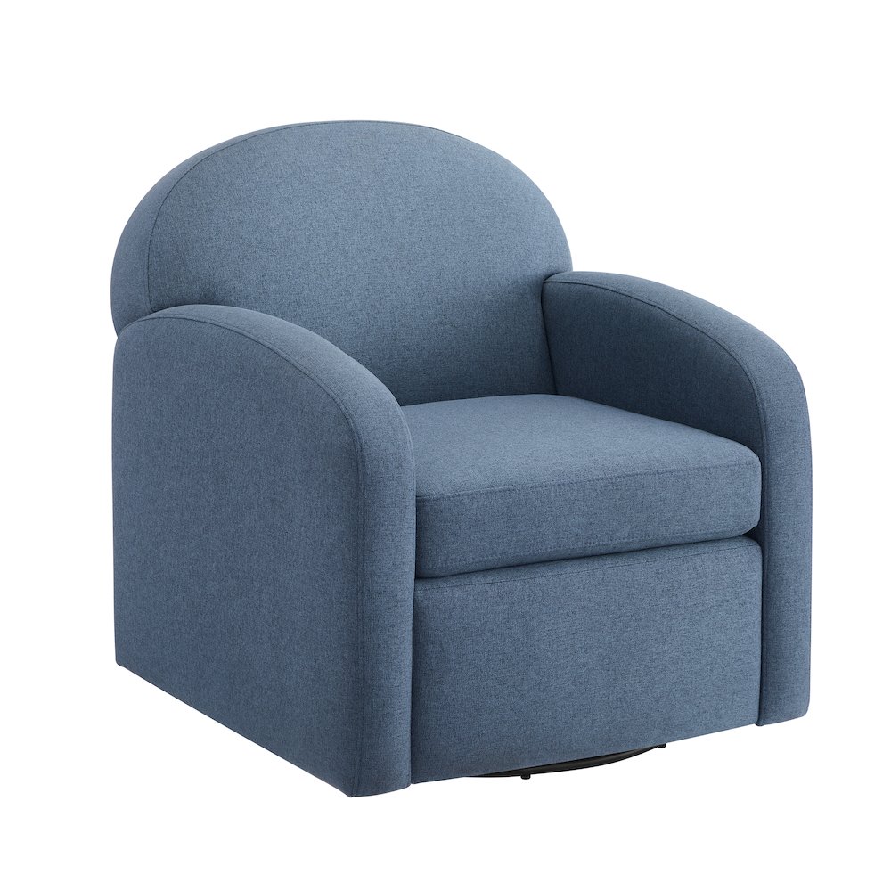 Elkhart Blue Swivel Chair. Picture 8