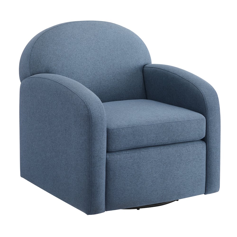 Elkhart Blue Swivel Chair. Picture 1