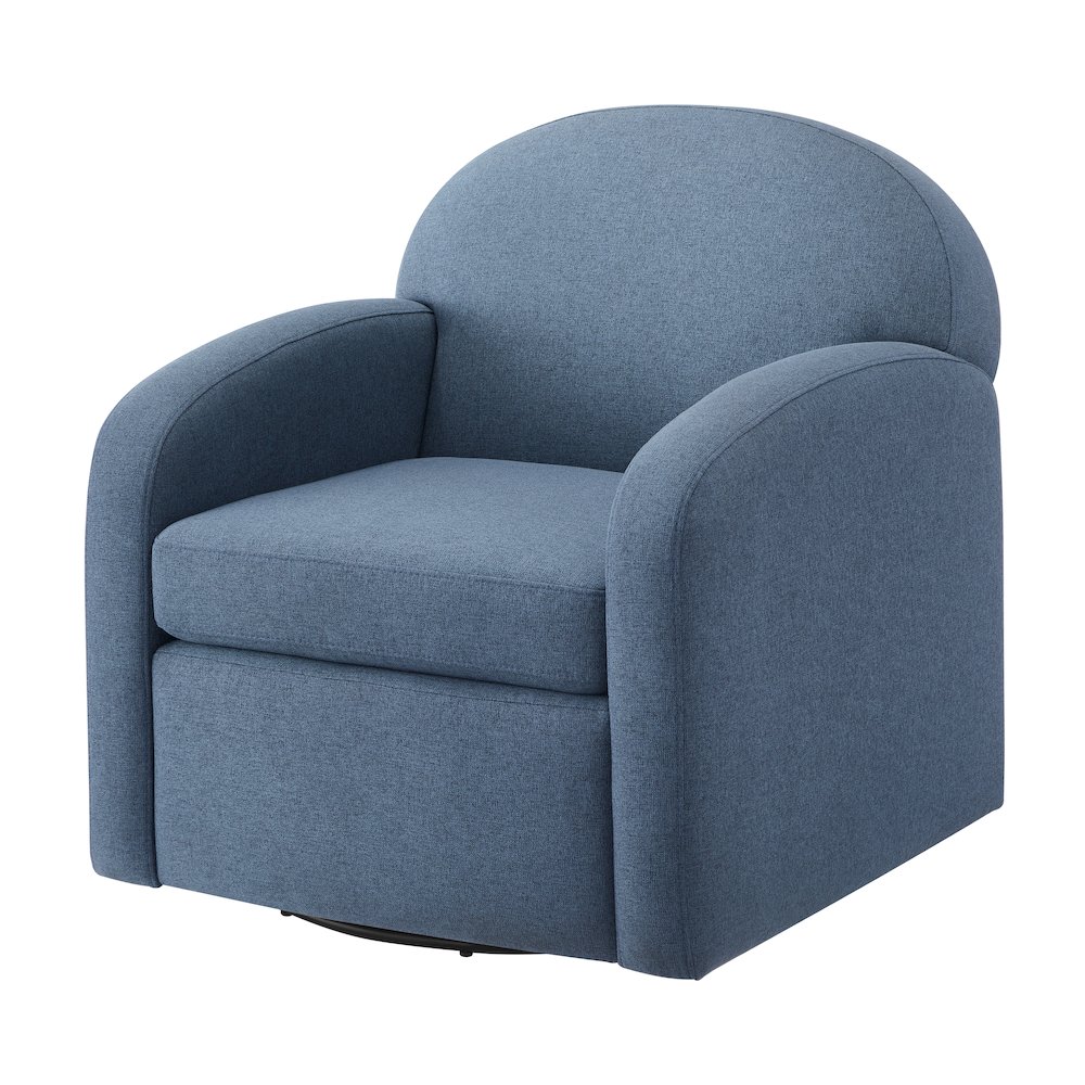 Elkhart Blue Swivel Chair. Picture 13
