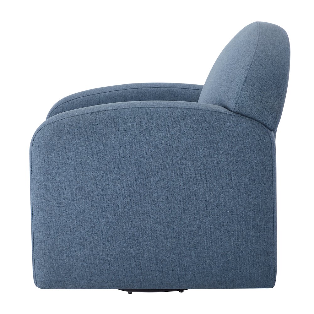 Elkhart Blue Swivel Chair. Picture 14