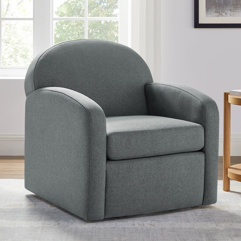 Elkhart Grey Swivel Chair. Picture 2