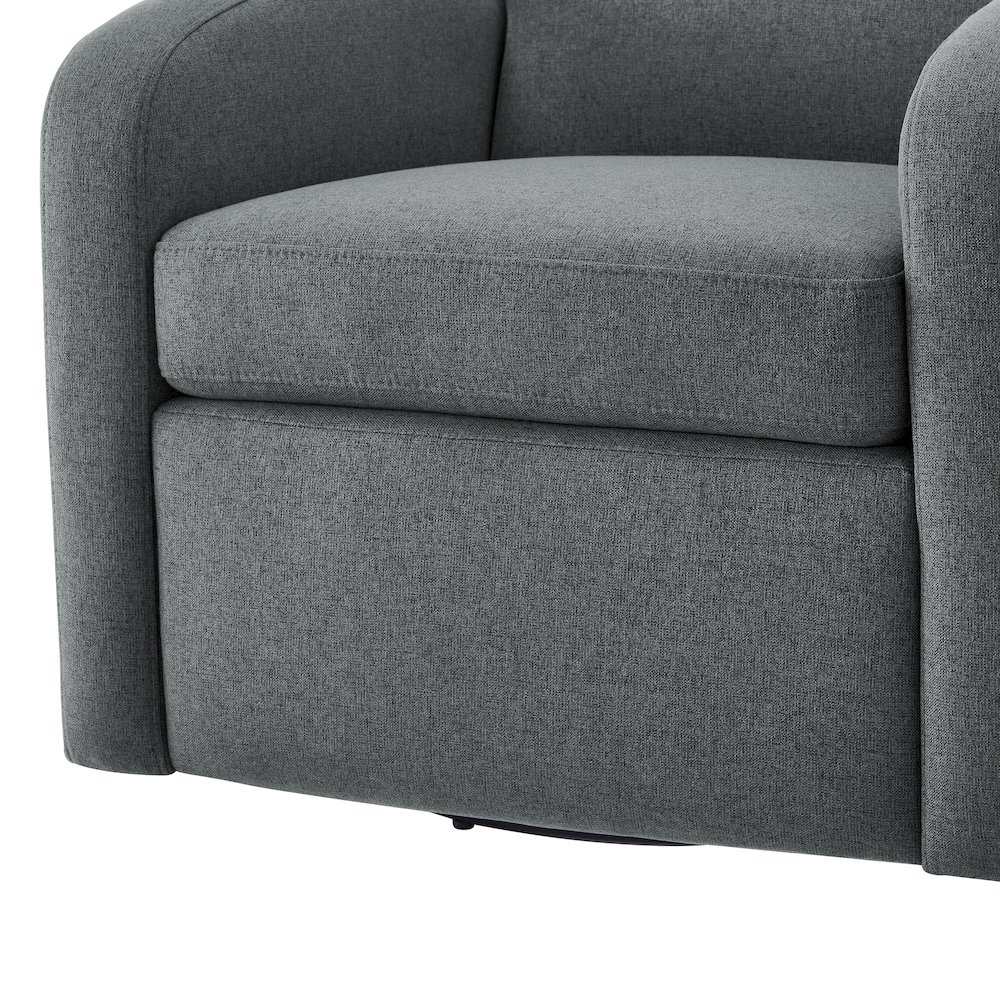 Elkhart Grey Swivel Chair. Picture 3