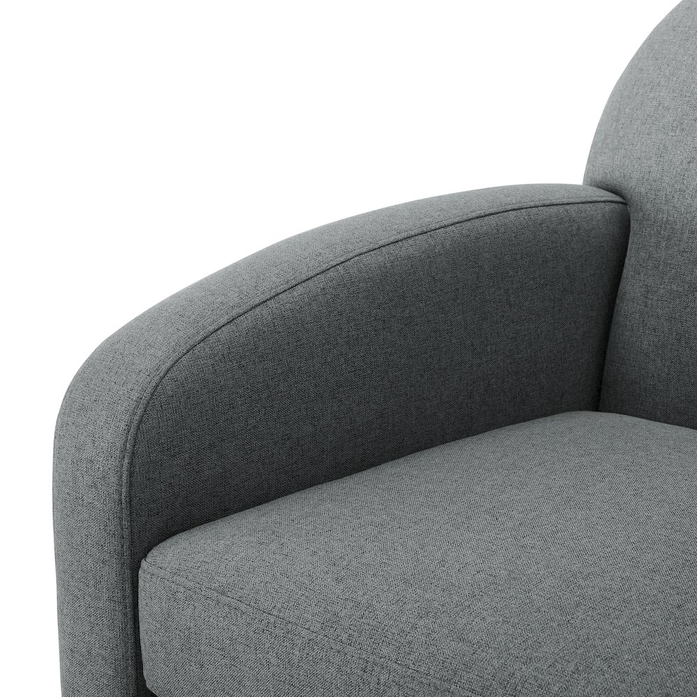 Elkhart Grey Swivel Chair. Picture 7