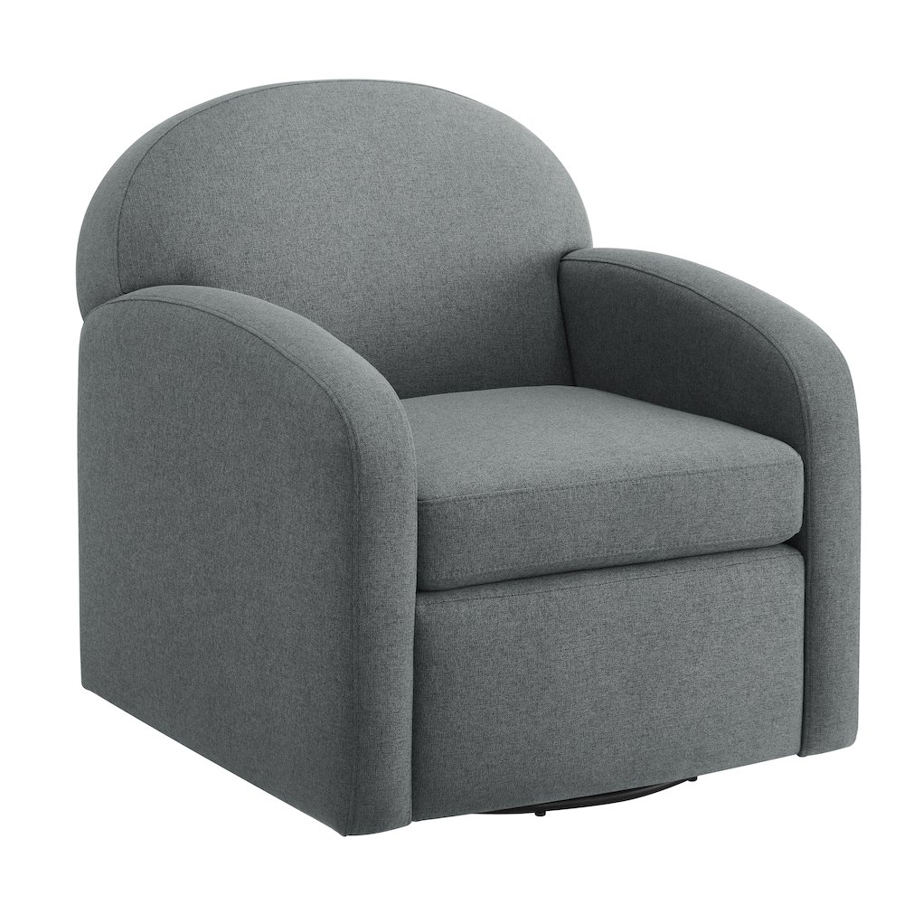 Elkhart Grey Swivel Chair. Picture 8