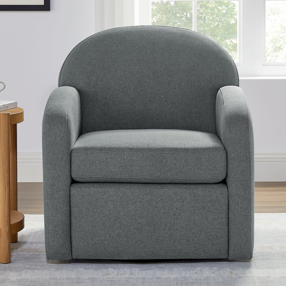 Elkhart Grey Swivel Chair. Picture 9