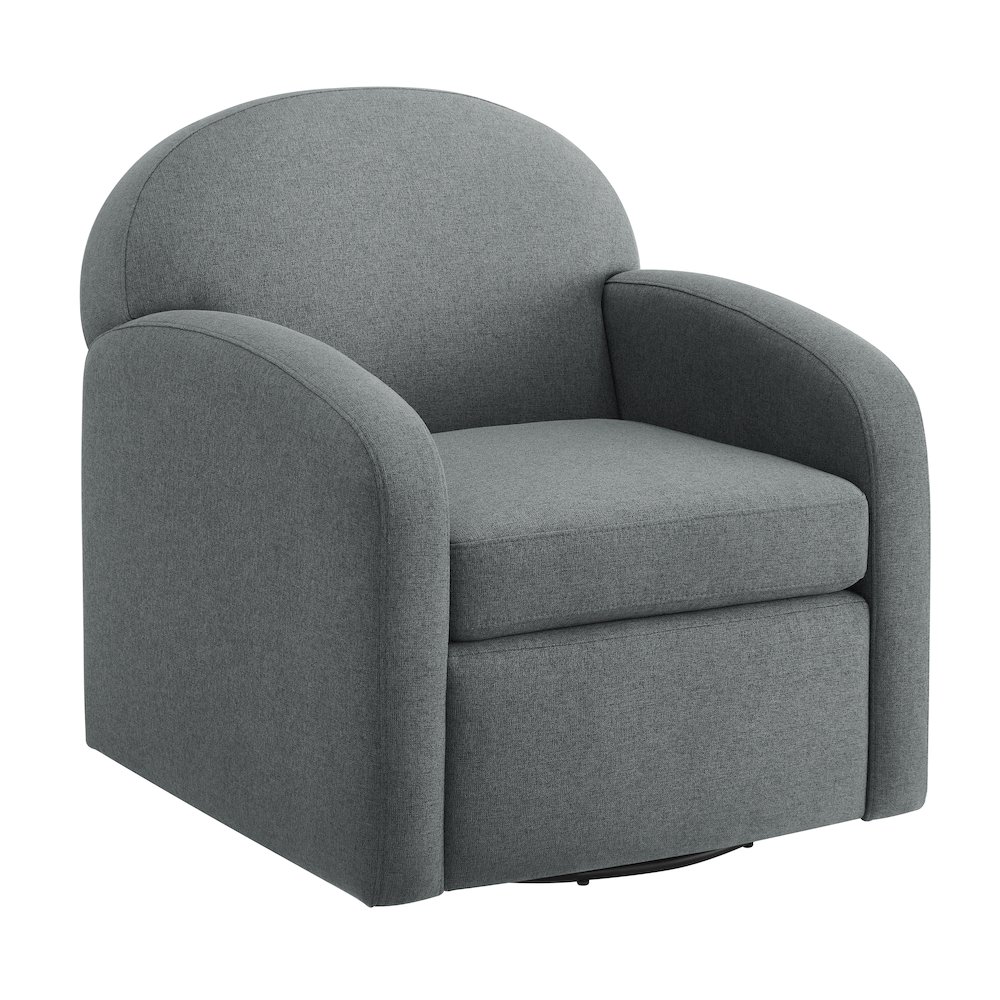 Elkhart Grey Swivel Chair. Picture 1