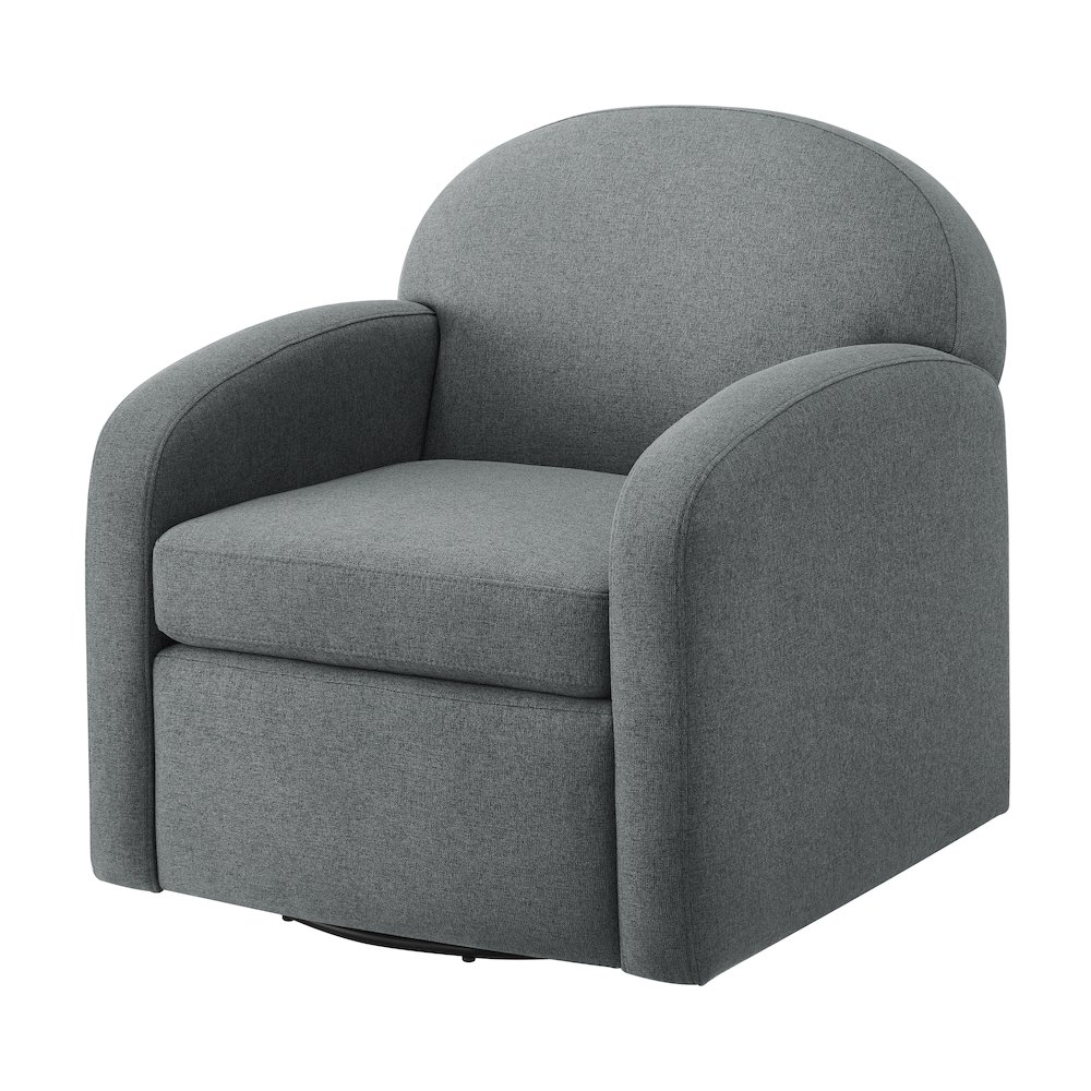 Elkhart Grey Swivel Chair. Picture 13