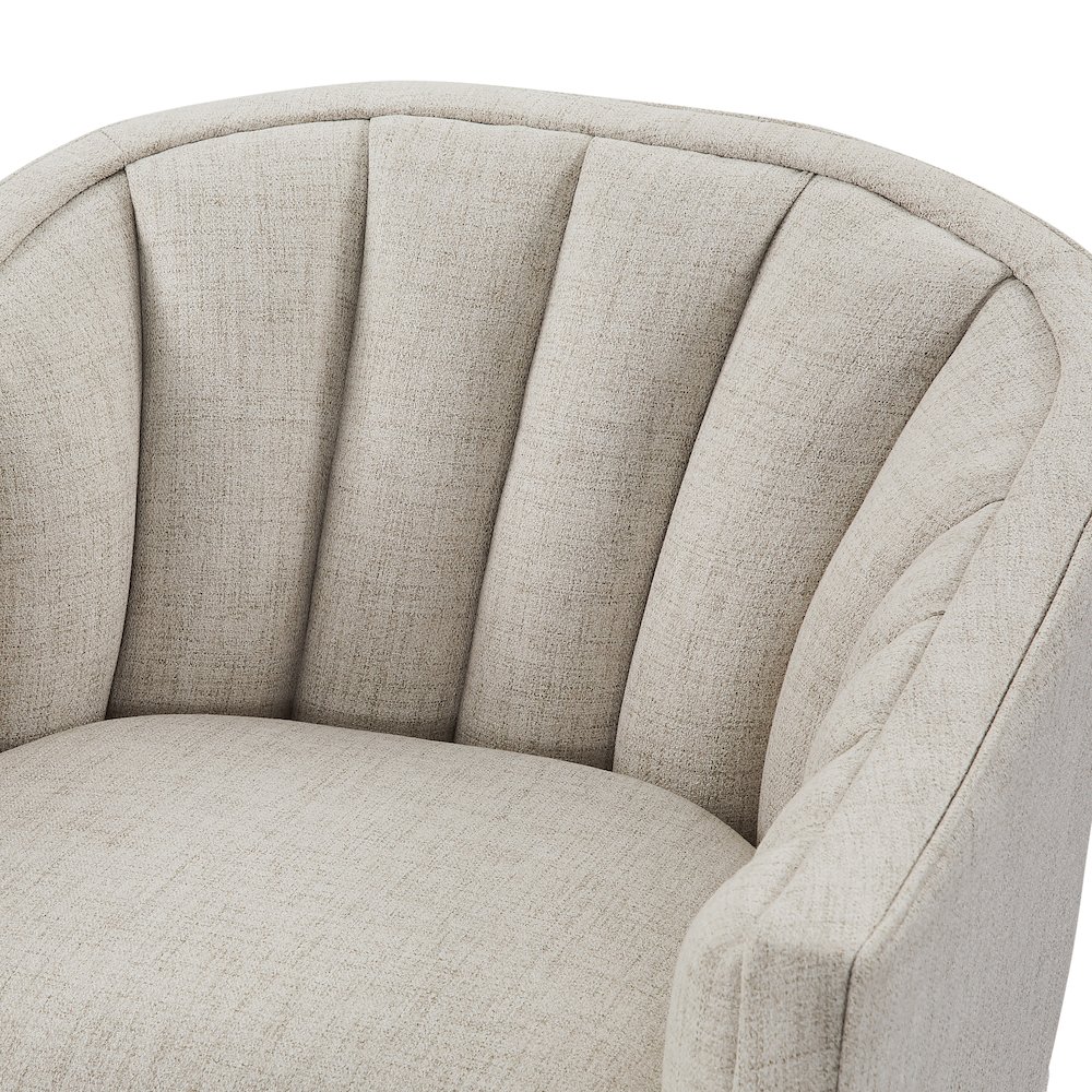 Sanibel Skirted Swivel Accent Chair. Picture 2