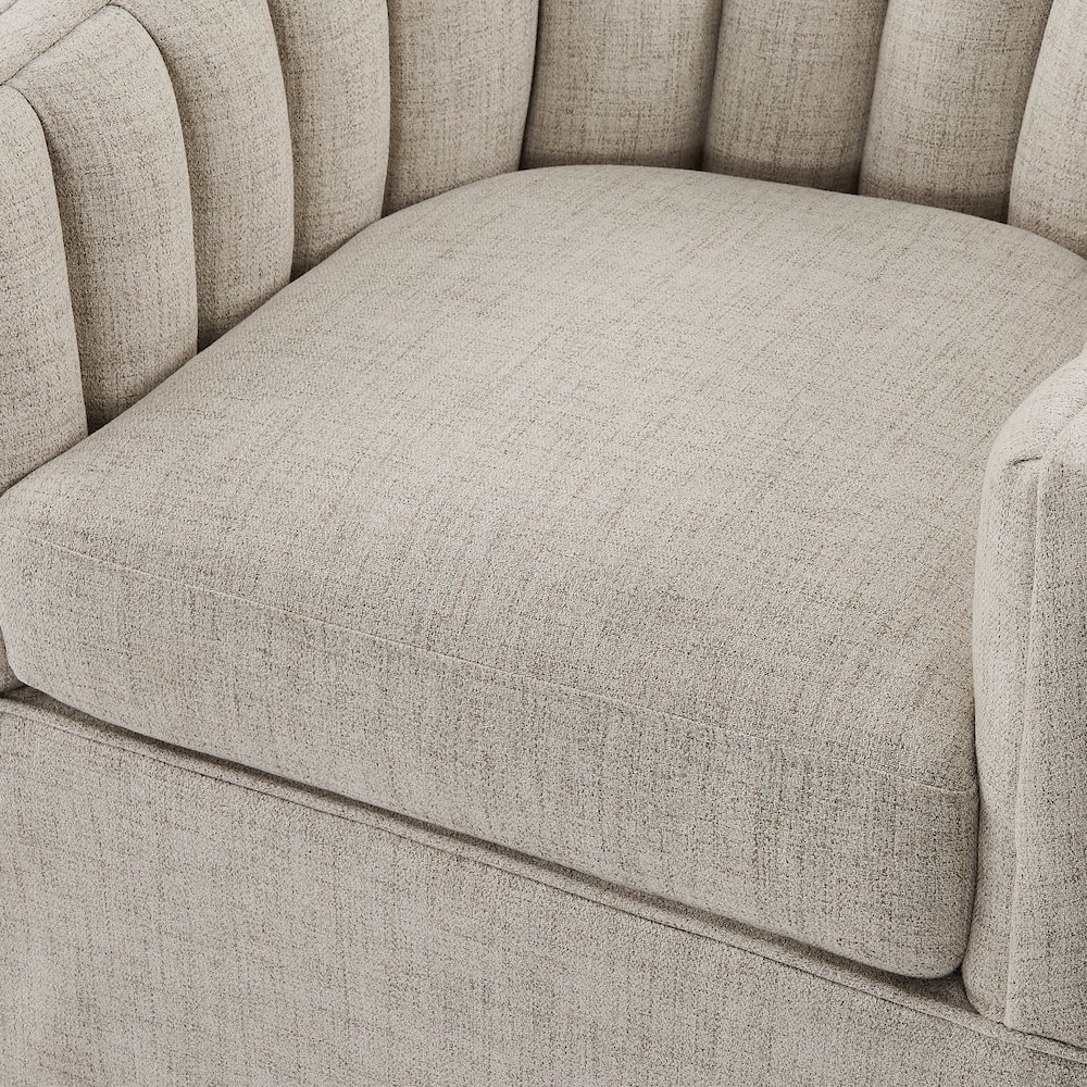 Sanibel Skirted Swivel Accent Chair. Picture 4