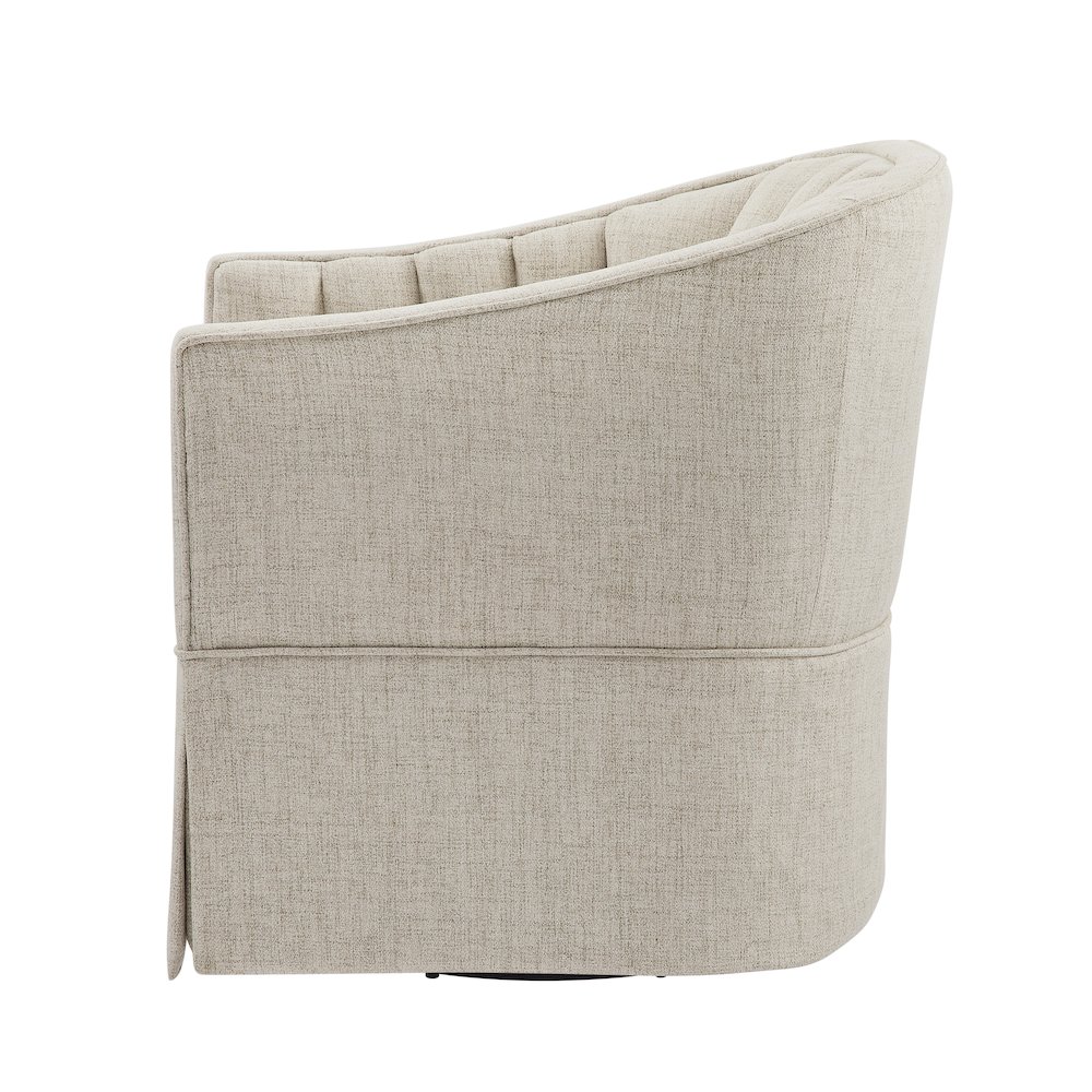 Sanibel Skirted Swivel Accent Chair. Picture 13