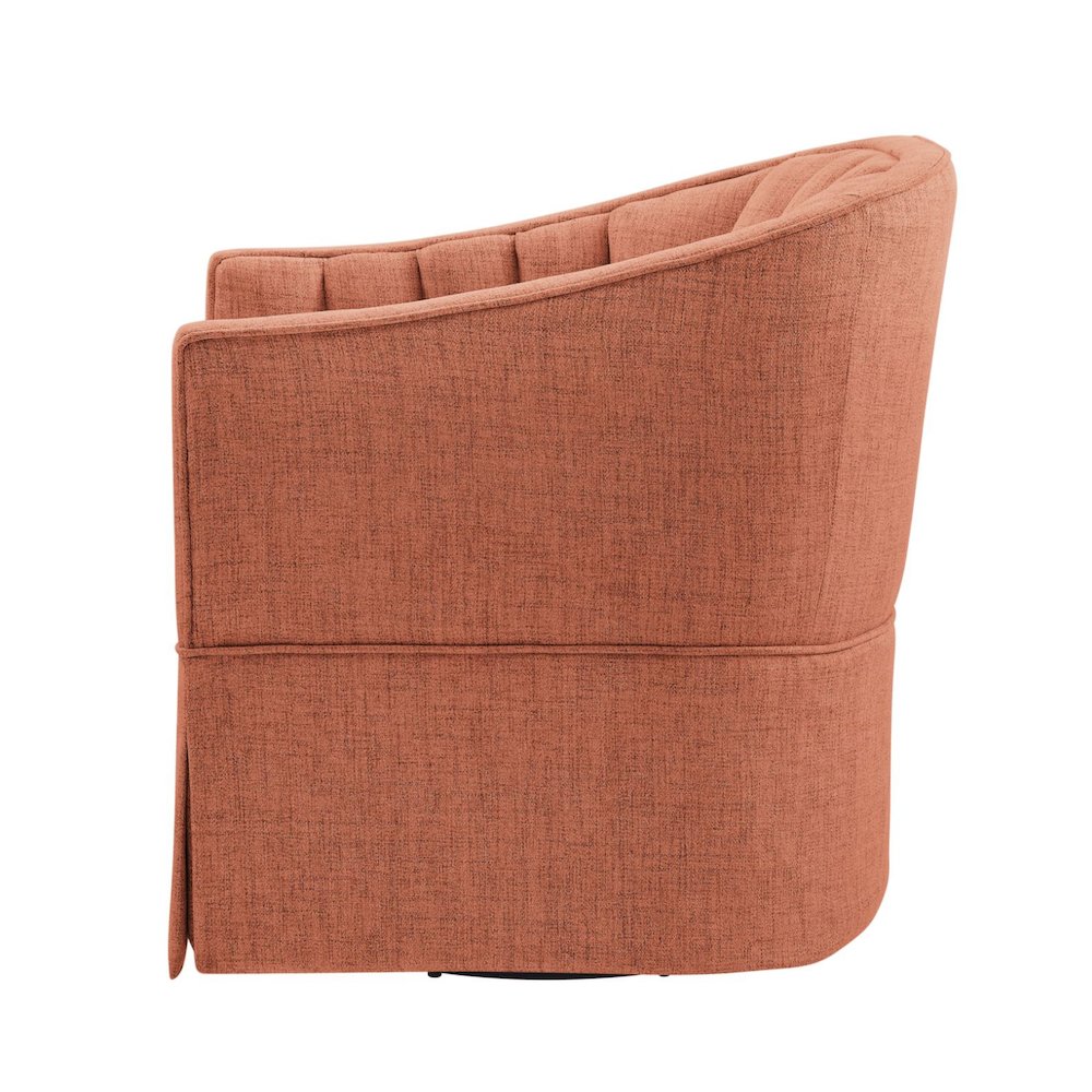 Sanibel Skirted Swivel Accent Chair. Picture 3