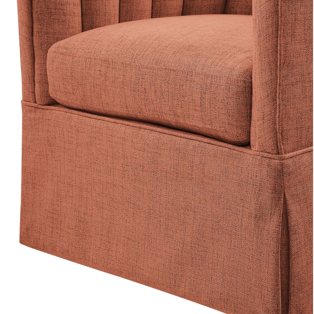 Sanibel Skirted Swivel Accent Chair. Picture 11