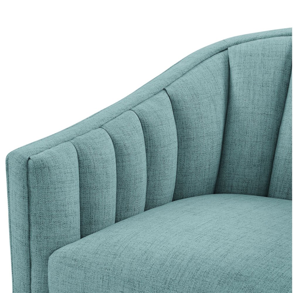 Sanibel Skirted Swivel Accent Chair. Picture 8