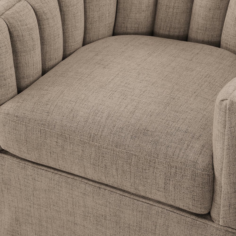 Sanibel Skirted Swivel Accent Chair. Picture 4