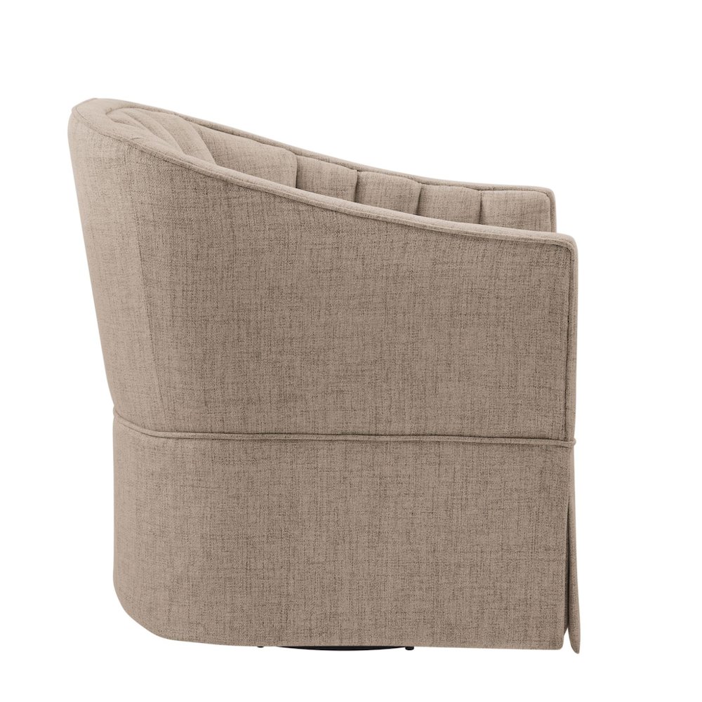Sanibel Skirted Swivel Accent Chair. Picture 8