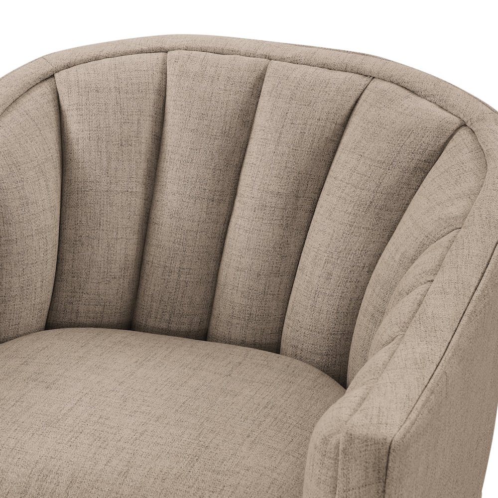 Sanibel Skirted Swivel Accent Chair. Picture 11