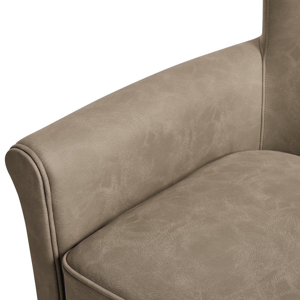 Winton Faux Leather Swivel Accent Chair - Willow. Picture 3
