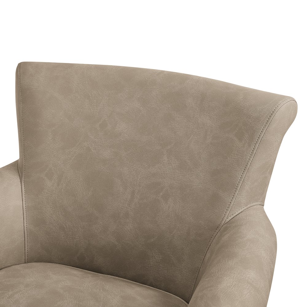 Winton Faux Leather Swivel Accent Chair - Willow. Picture 4
