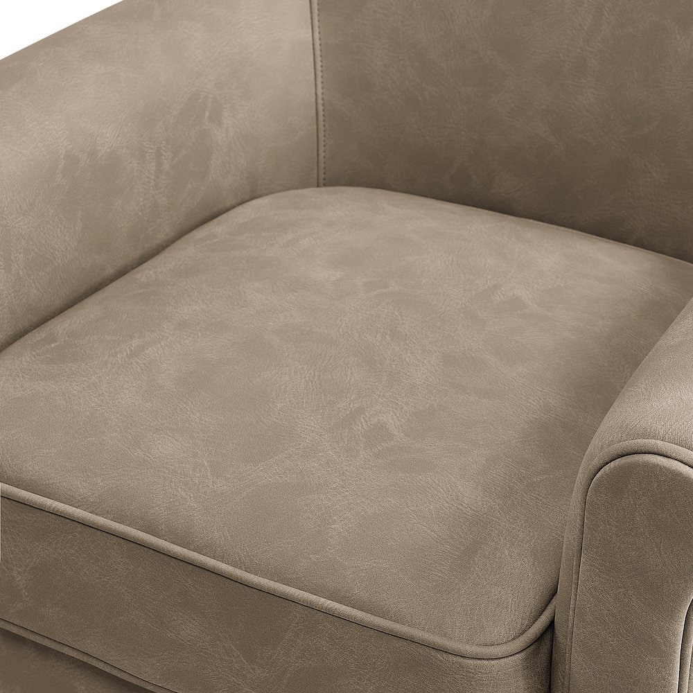 Winton Faux Leather Swivel Accent Chair - Willow. Picture 5