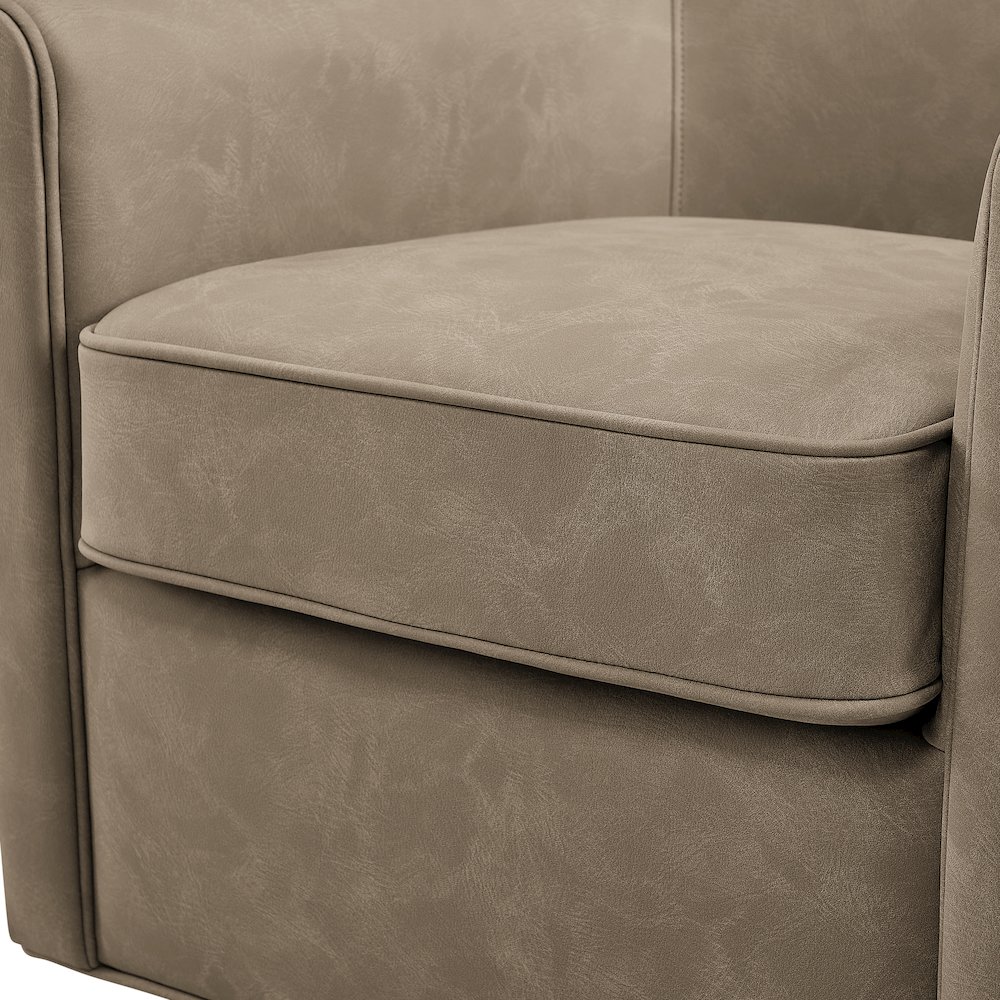 Winton Faux Leather Swivel Accent Chair - Willow. Picture 6