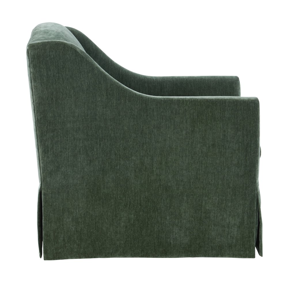 Ludlow Skirted Swivel Accent Chair - Ivy. Picture 4