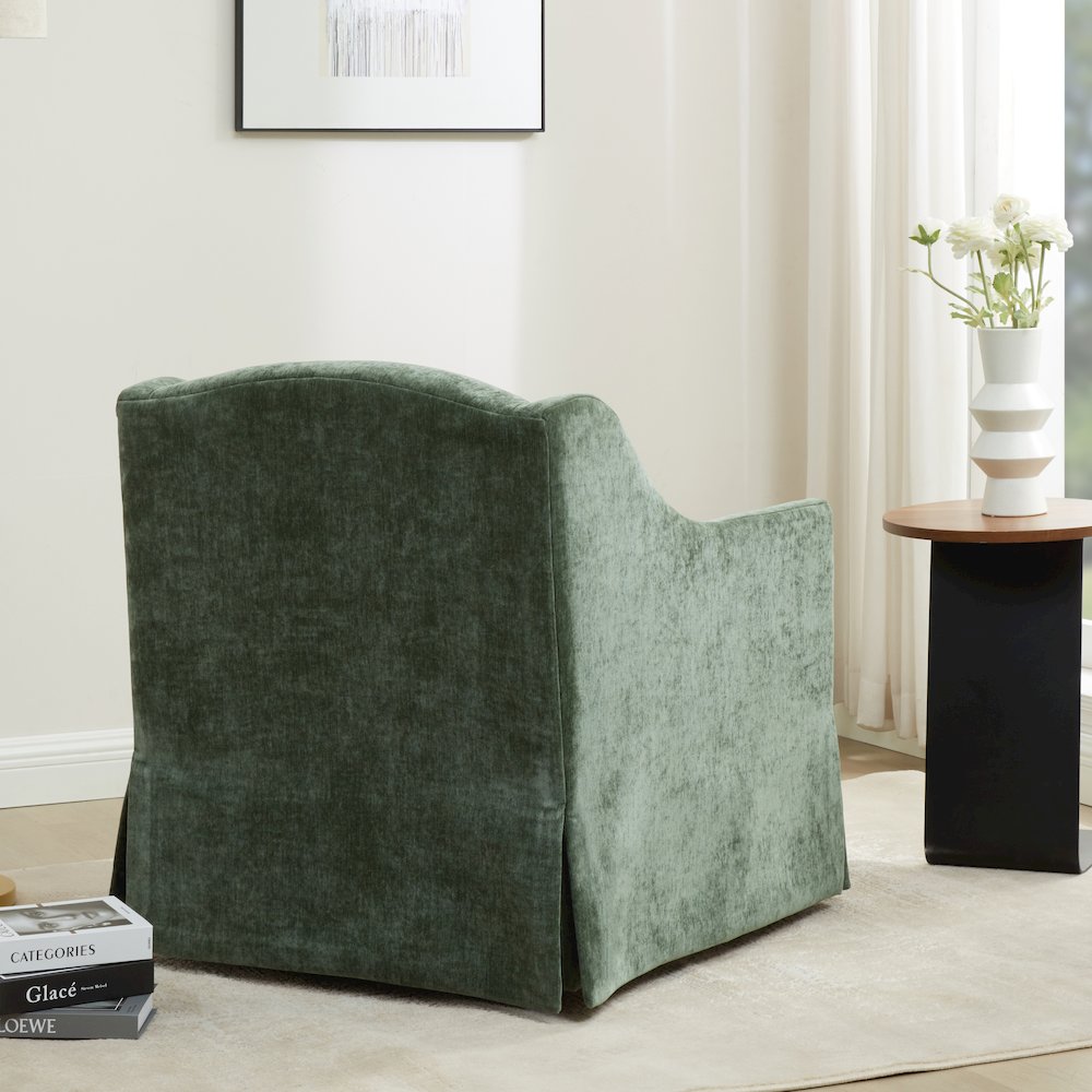 Ludlow Skirted Swivel Accent Chair - Ivy. Picture 16
