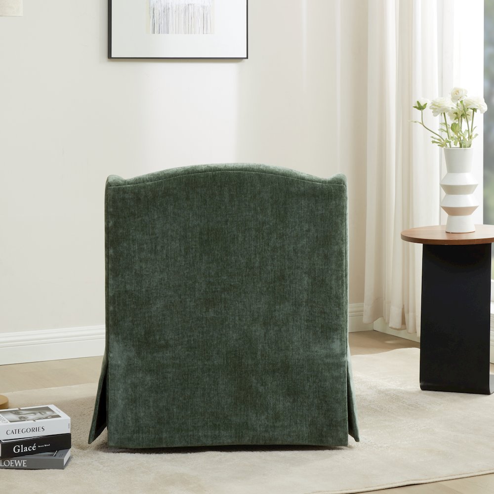 Ludlow Skirted Swivel Accent Chair - Ivy. Picture 17