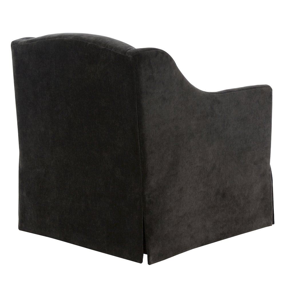 Ludlow Skirted Swivel Accent Chair - Mink. Picture 4