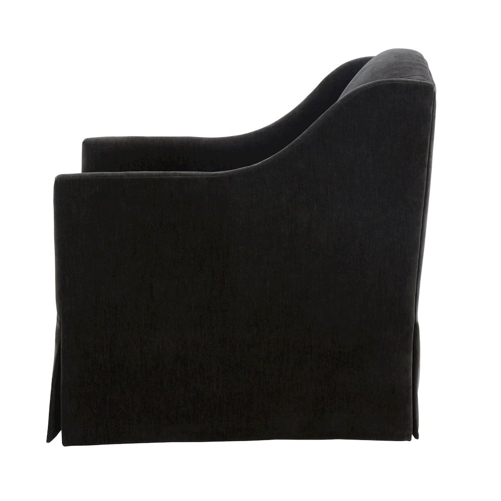 Ludlow Skirted Swivel Accent Chair - Mink. Picture 7
