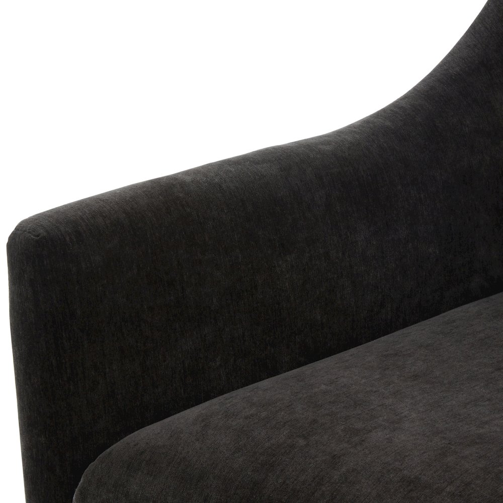 Ludlow Skirted Swivel Accent Chair - Mink. Picture 9