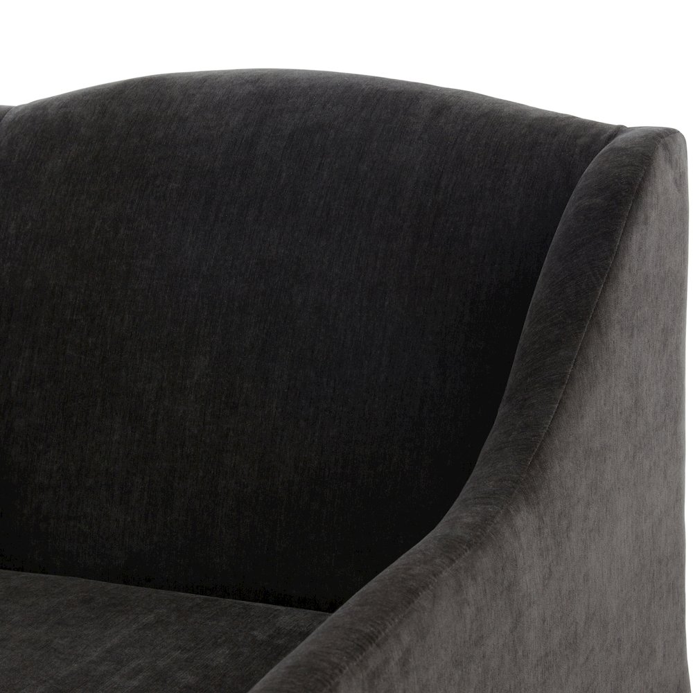 Ludlow Skirted Swivel Accent Chair - Mink. Picture 10