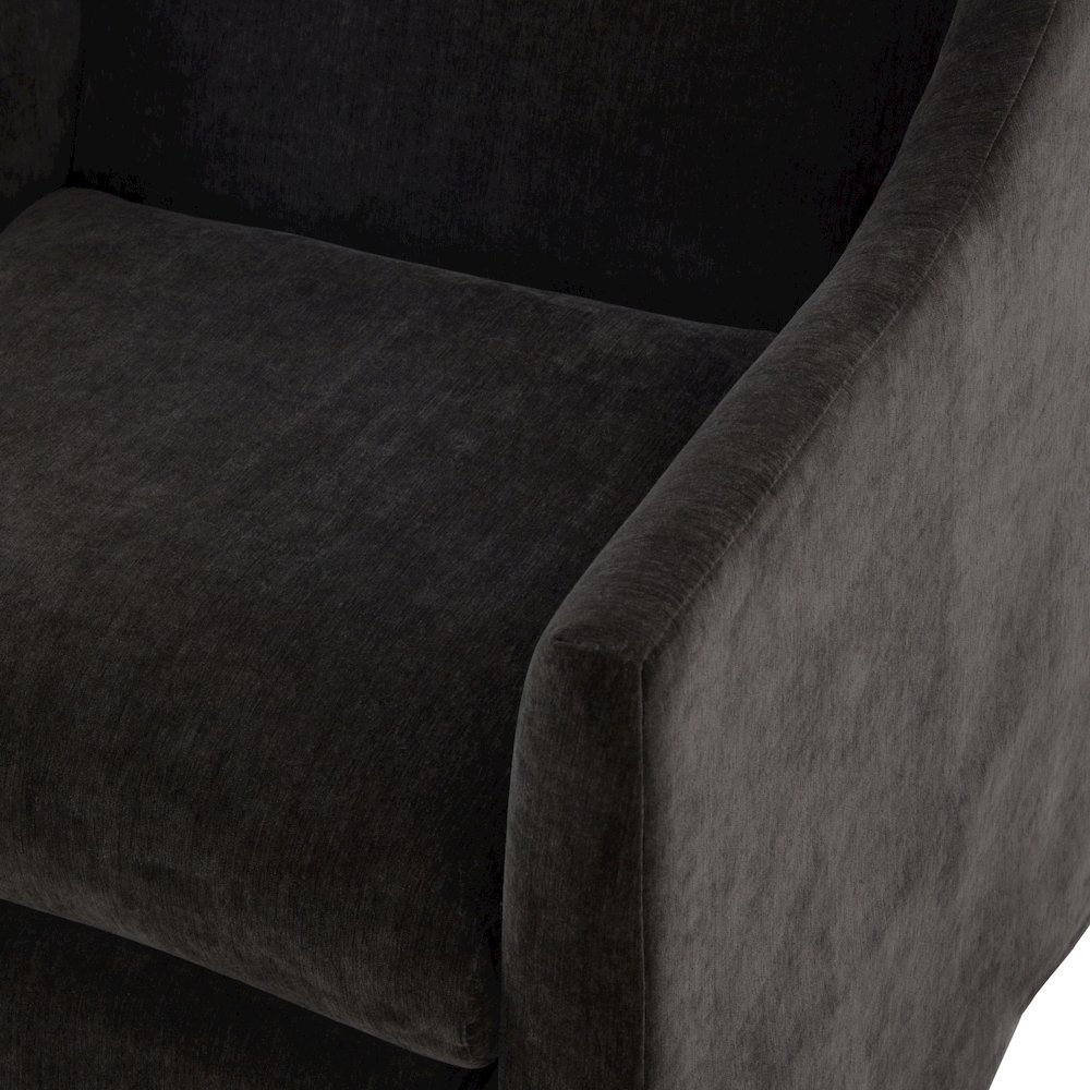 Ludlow Skirted Swivel Accent Chair - Mink. Picture 11