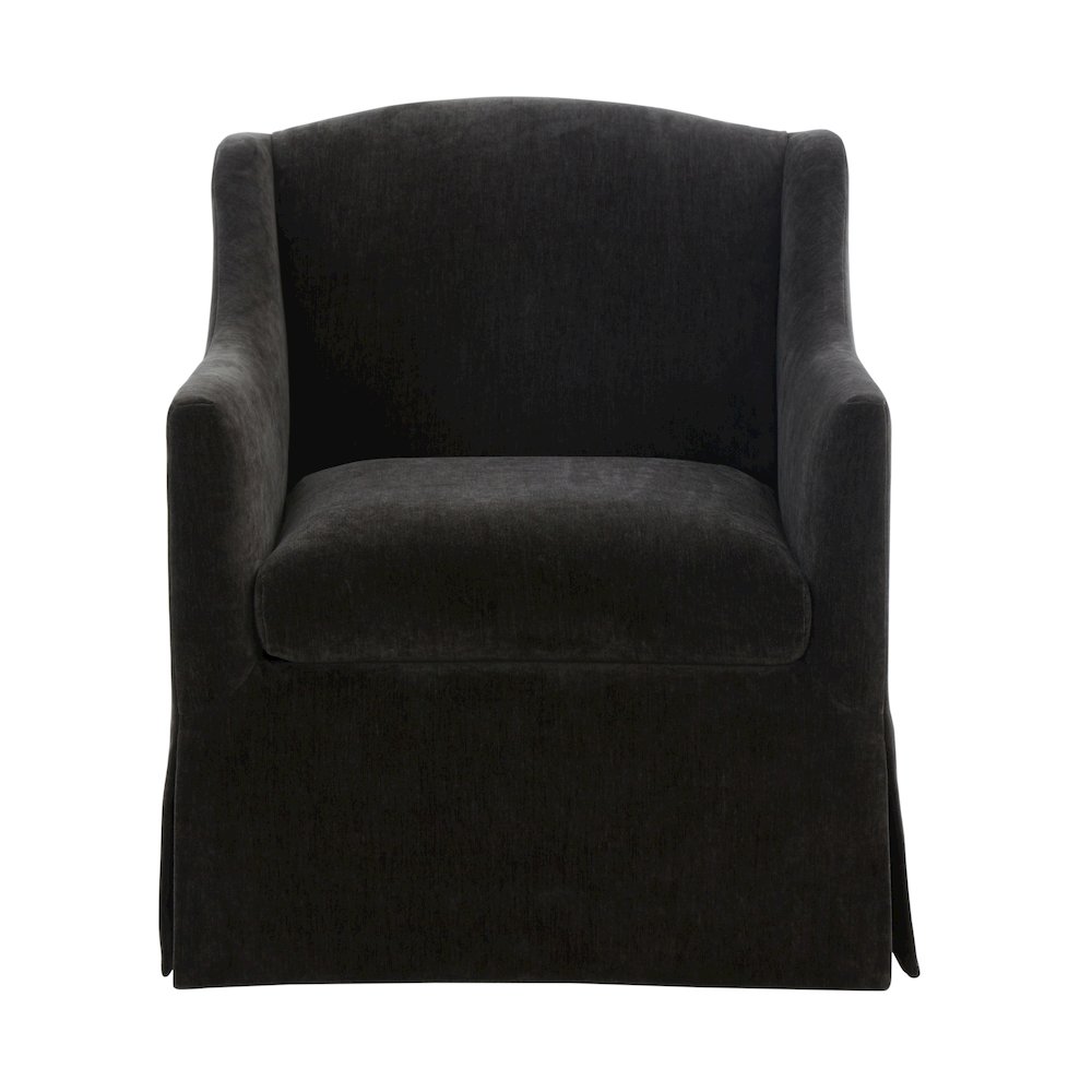 Ludlow Skirted Swivel Accent Chair - Mink. Picture 21