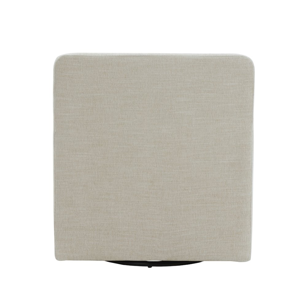 Tolland Swivel Accent Chair with Nailhead Trim - Sand. Picture 5
