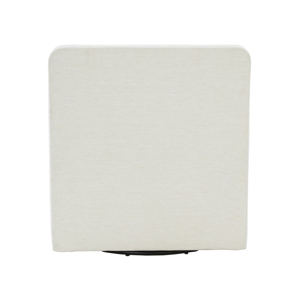 Tolland Swivel Accent Chair with Nailhead Trim - Cream. Picture 6