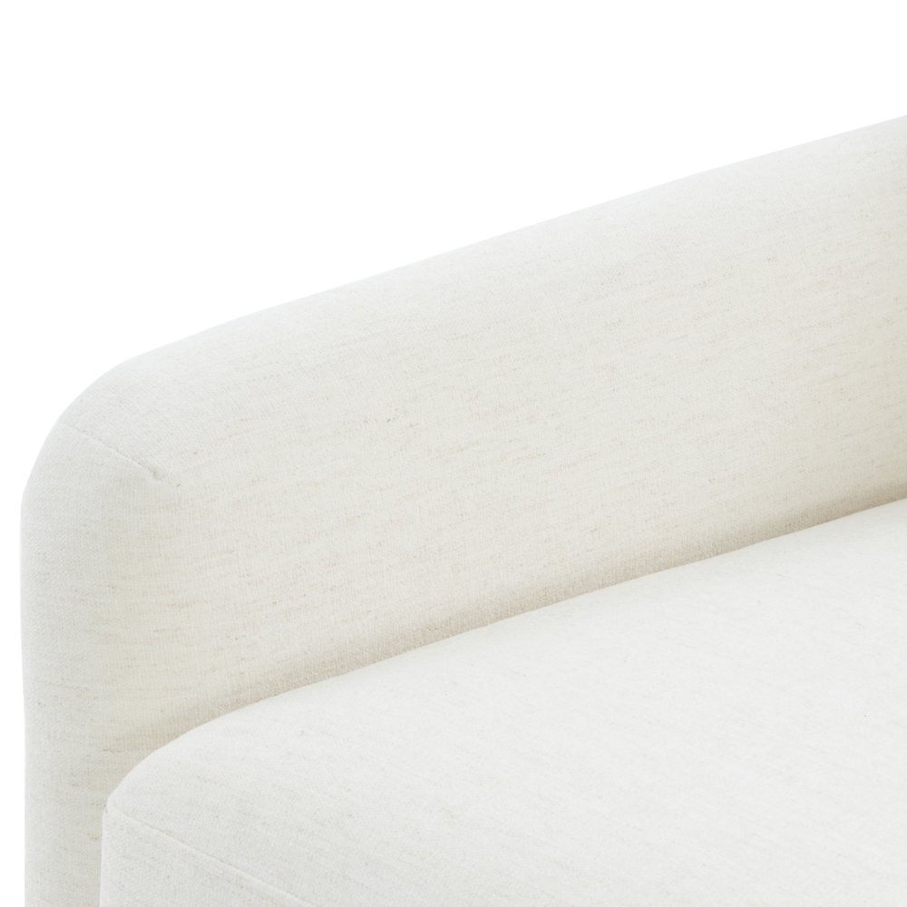 Tolland Swivel Accent Chair with Nailhead Trim - Cream. Picture 11