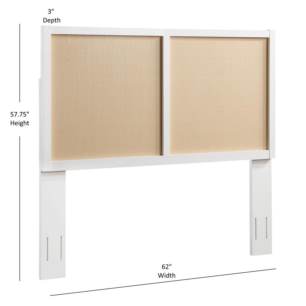 Bayport Cane and Solid Wood Queen/full Headboard. Picture 4