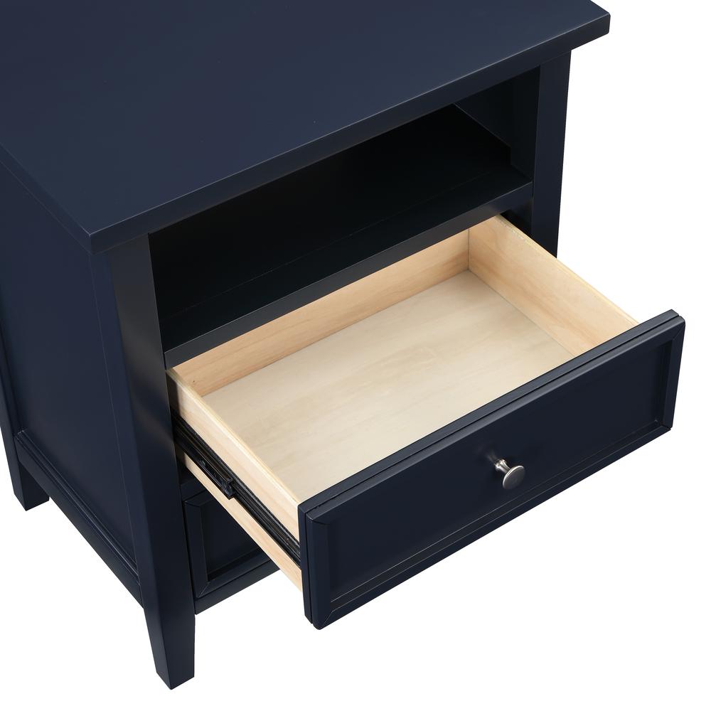 Walker Midnight Blue 2 Drawer Nightstand. Picture 9
