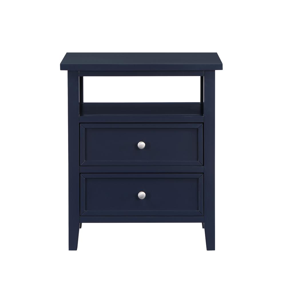 Walker Midnight Blue 2 Drawer Nightstand. Picture 2