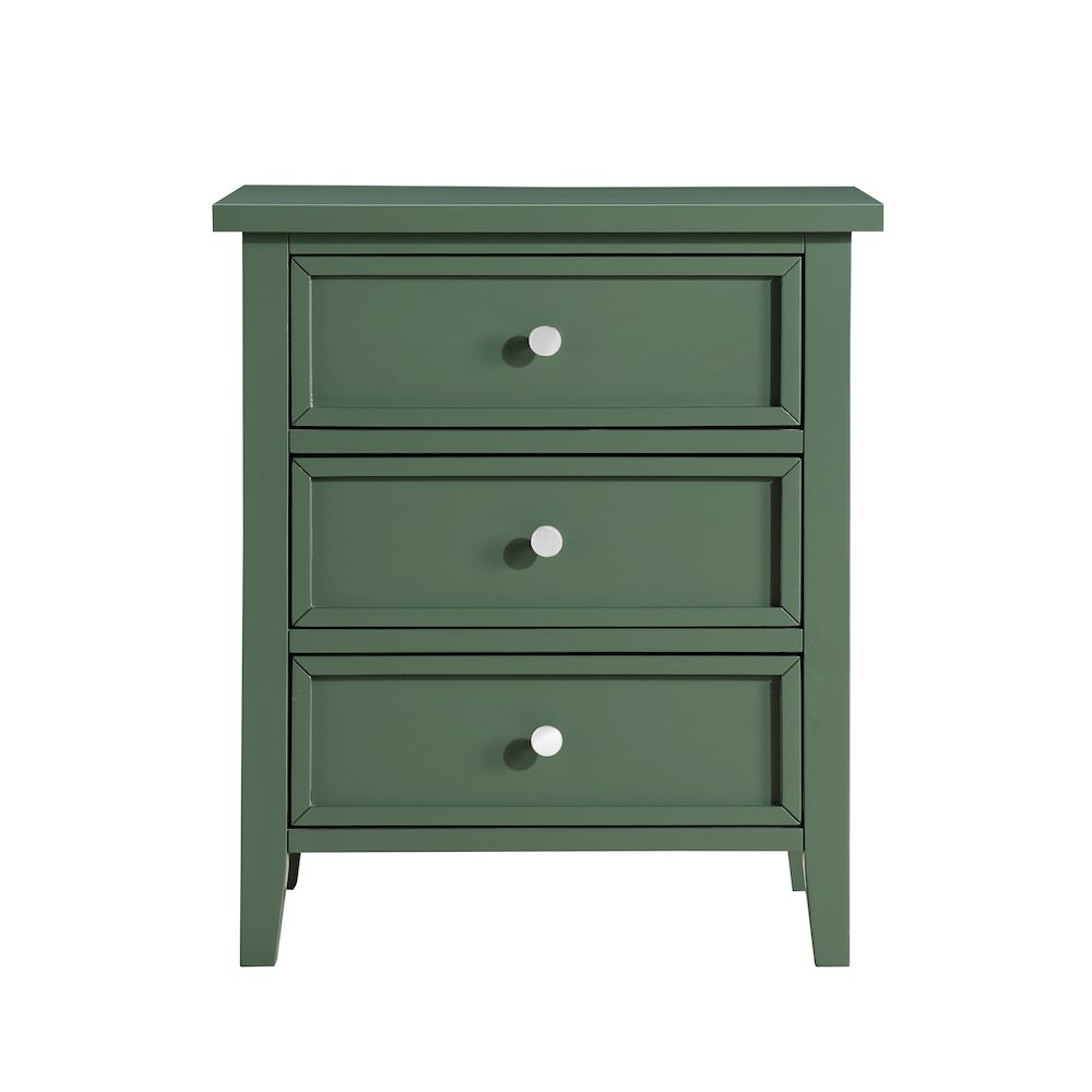 Lennon 3-drawer Nightstand - Vintage Green. Picture 1