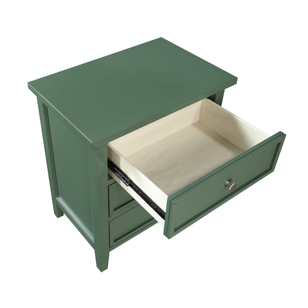 Lennon 3-drawer Nightstand - Vintage Green. Picture 8