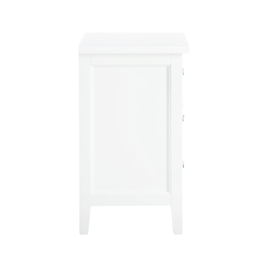 Lennon 3-drawer Nightstand - White. Picture 7