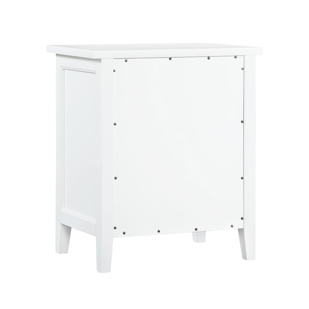 Lennon 3-drawer Nightstand - White. Picture 8